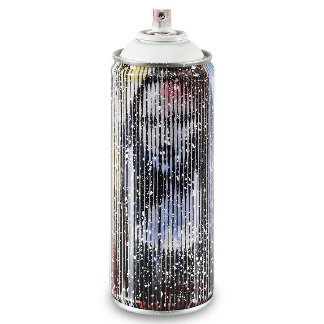Mr. Brainwash, "Mona Lisa (White)" Limited Edition Hand Painted Spray Can with Plate Signature. (1 of 3)
