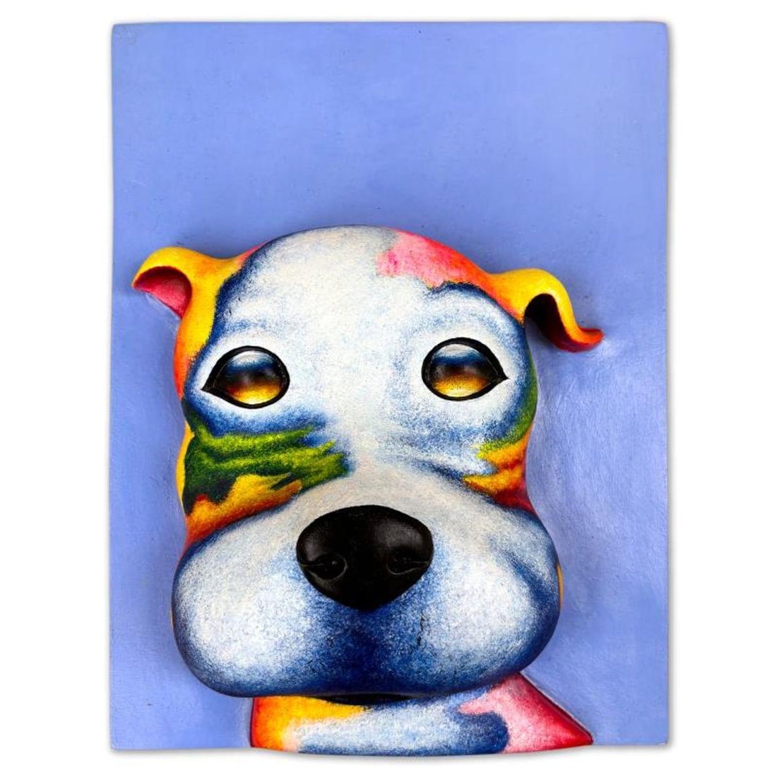 Wang, "Duke" Limited Edition Bas Relief Sculpture, Numbered 2/99 and Hand Signed with Letter of: Duke is a limited edition bas relief sculpture by Wang, numbered 2/99 and hand signed by the artist. Includes Letter of Authenticity. Measures approx. 13" x 10" x 4".