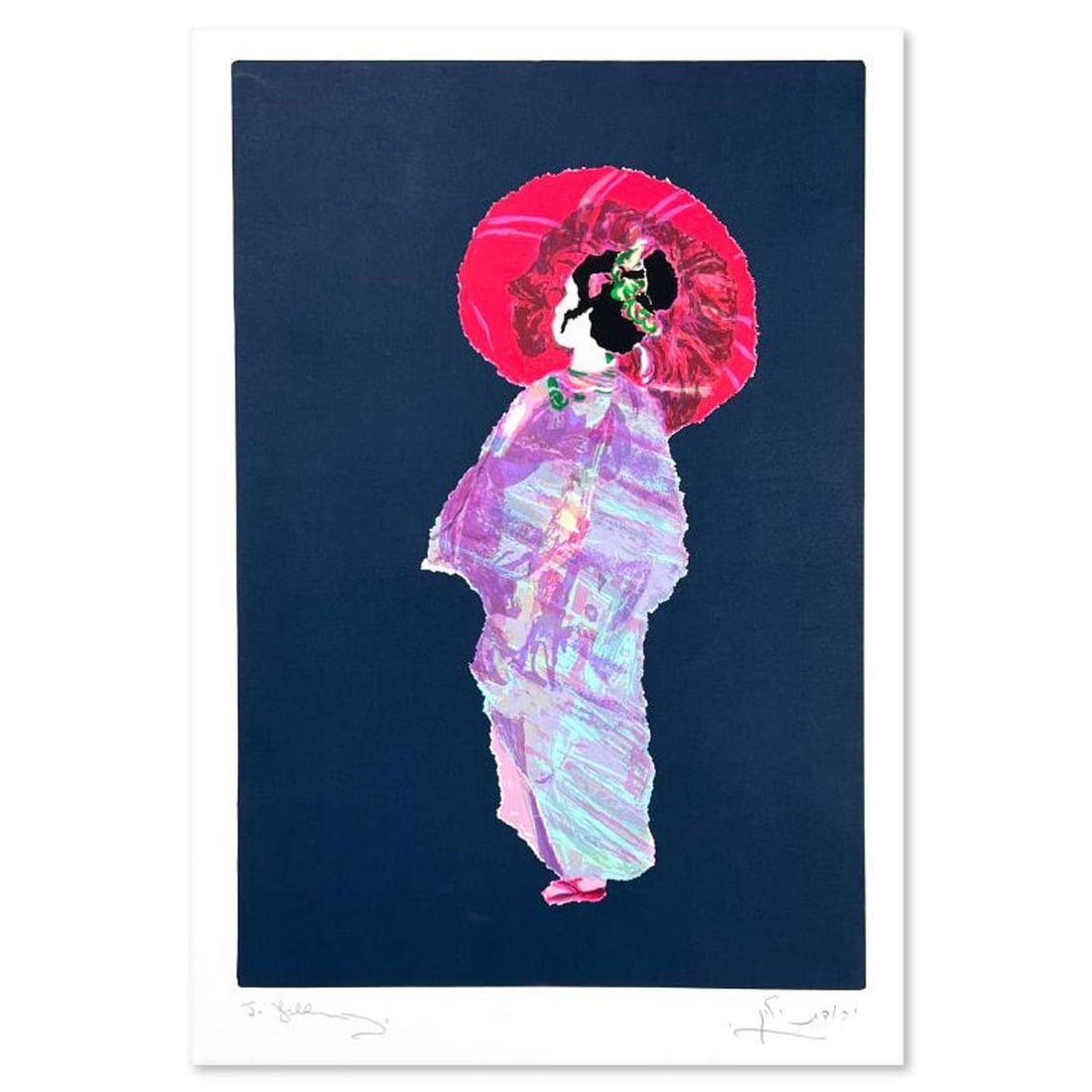 Judith Yellin, Limited Edition Serigraph, Hand Signed and Numbered with Letter of Authenticity.: This is a limited edition serigraph on paper by Judith Yellin. The piece comes hand signed by the artist, numbered, and with a letter of authenticity. Measures approximately 16.5" x 11.5". Reference#: