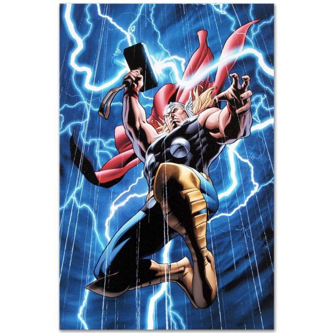 Marvel Comics "Marvel Adventures: Super Heroes #2" Numbered Limited Edition Giclee on Canvas by: A piece of comic book history, this limited edition, from original art by Clayton Henry, depicts an epic image of Thor. Artistic from an early age, Clayton Henry often uses comic books as his inspirat