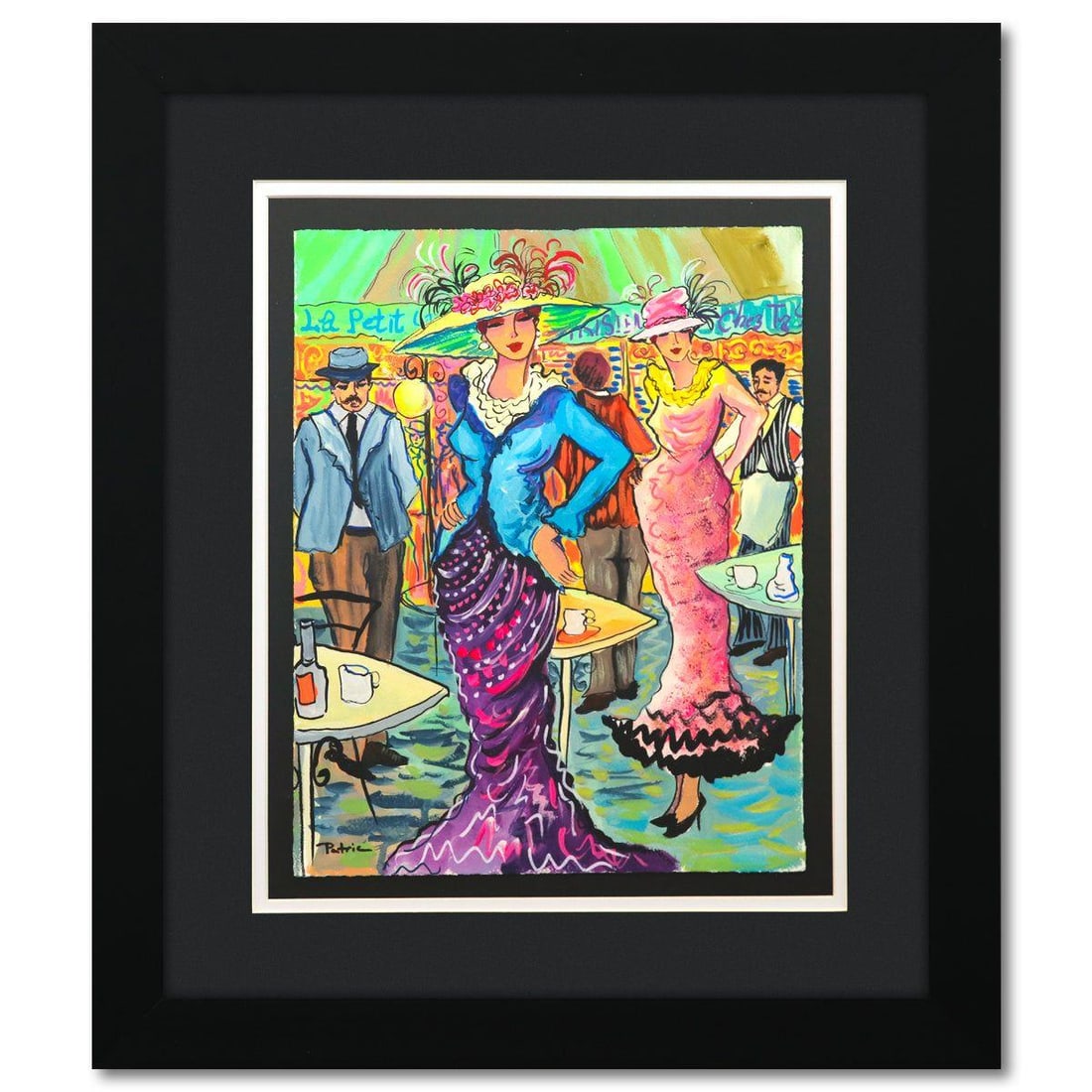 Patricia Govezensky- Original Watercolor "Expectations": Artist: Patricia Govezensky. Medium: Original Watercolor. Title: Expectations. Size: 14" x 11". Measures approx. 23" x 20" (framed). Signature: Hand signed by the artist. Certificate of Authenticity: