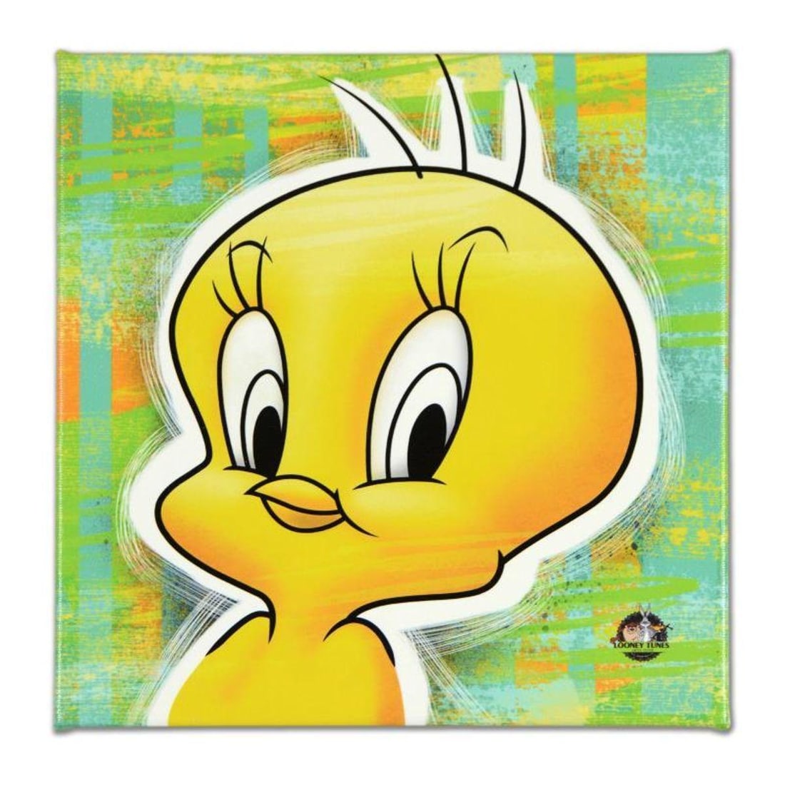 Looney Tunes, "Tweety Bird" Numbered Limited Edition on Canvas with COA. This piece comes Gallery: Tweety Bird is a limited edition giclee on gallery wrapped canvas by Looney Tunes. This piece comes from an edition of 500 and bears an imprint of Looney Tunes' official seal. Includes Certificate of
