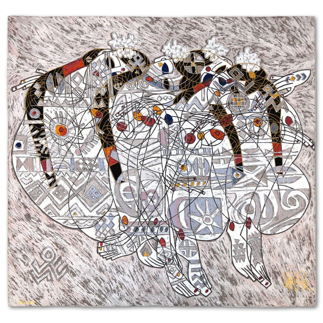 Jian Tie Feng- Silkscreen "Love" (1 of 4)