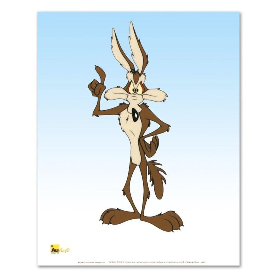 Wile E. Coyote Limited Edition Sericel from Warner Bros.. Includes Certificate of Authenticity.: Familiar characters, vibrant colors, and careful details make this sericel one for both serious collectors and casual fans. "Wile E. Coyote" is a limited edition sericel from Warner Bros. depicting