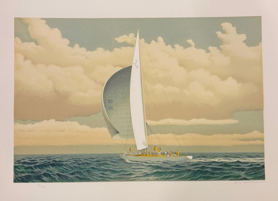 David G. Lockhart- Lithograph on paper: Artist: David G. Lockhart. Medium: Lithograph on paper. Size: 24" x 30". Reference#: 86451.