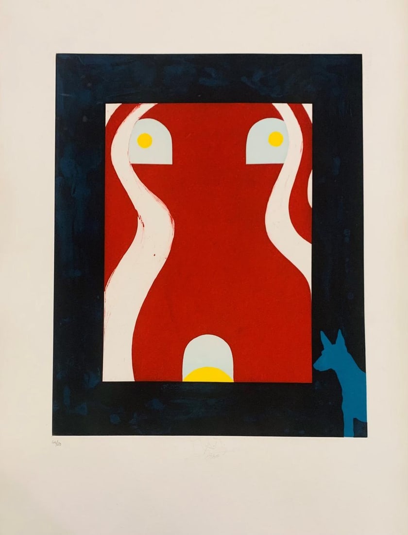 Billy Bengston- Limited Edition Etching on Paper: Artist: Billy Bengston. Medium: Limited Edition Etching on Paper. Size: 24" x 30". Signature: Signed. Reference#: 28491.