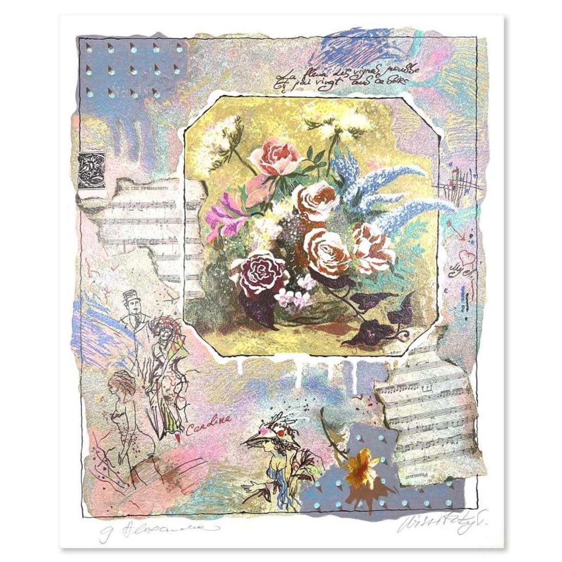 Alexander & Wissotzky, Hand Signed, Numbered Limited Edition with Letter of Authenticity.: This is a limited edition on paper by Alexander & Wissotzky. The piece comes hand signed by the artist, numbered, and with a letter of authenticity. Measures approximately 18" x 14.5". Reference#: