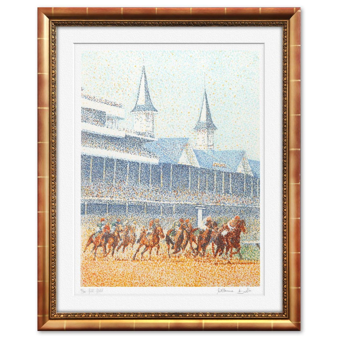 Guillaume Azoulay- Original Etching: Artist: Guillaume Azoulay. Medium: Original Etching. Size: 25" x 19". Measures approx. 32" x 26" (framed). Signature: Hand signed and numbered. Additional: 41/300. Reference#: 10067.