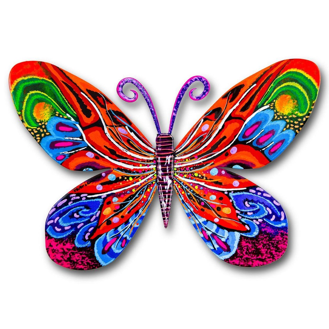 Patricia Govezensky- Original Painting on Cutout Steel "Butterfly": Artist: Patricia Govezensky. Medium: Original Painting on Cutout Steel. Title: Butterfly. Size: 8" x 12". Signature: Hand Signed by the Artist. Certificate of Authenticity: Is included. Reference#: