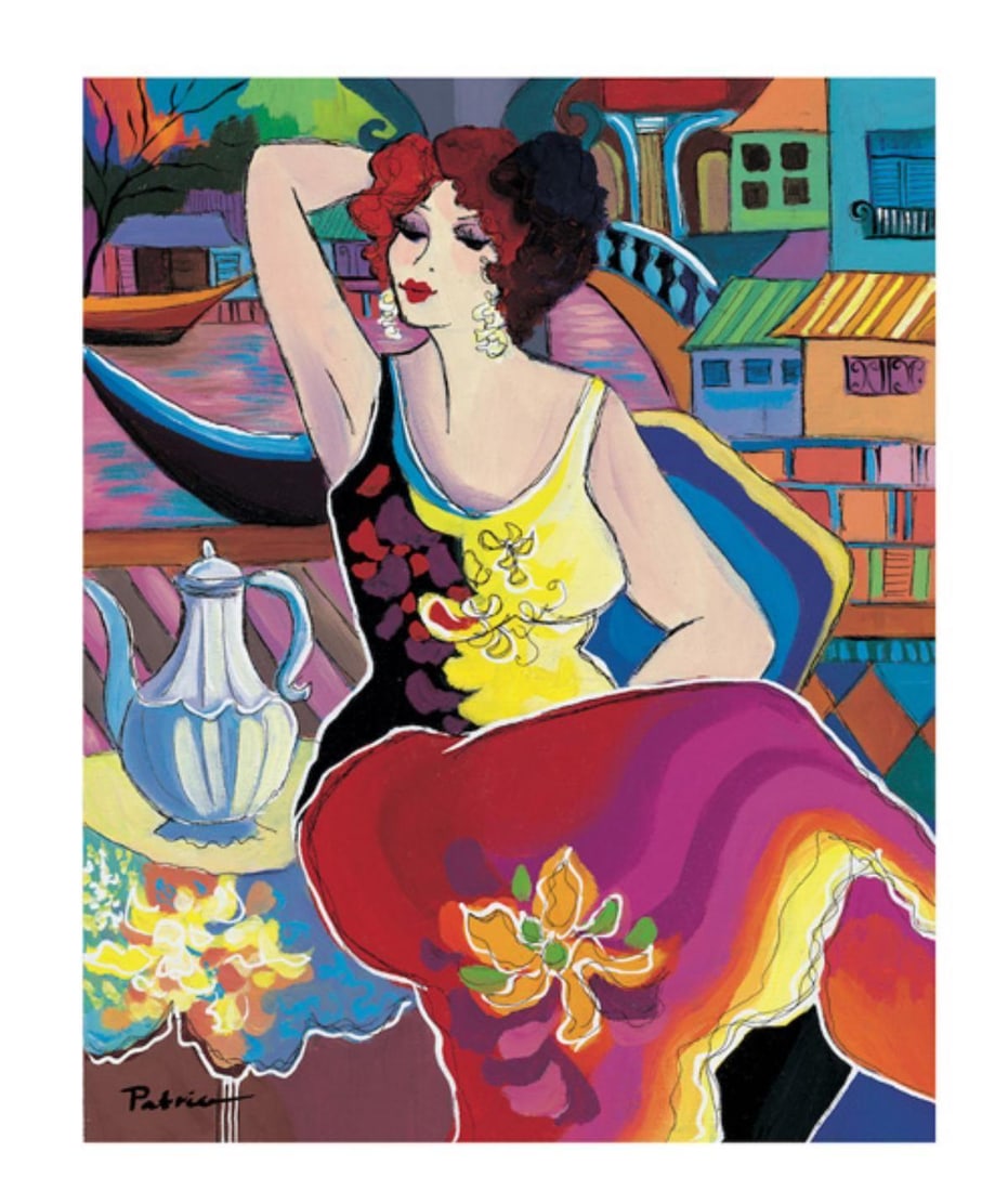 Patricia Govezensky- Original Giclee on Canvas "Morning Breeze": Artist: Patricia Govezensky. Medium: Original Giclee on Canvas. Title: Morning Breeze. Size: 10" x 8". Signature: Hand Signed by the Artist. Certificate of Authenticity: From the publisher.