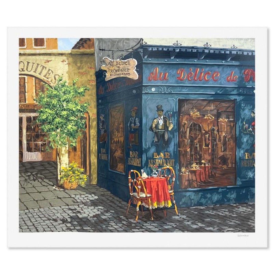 Viktor Shvaiko, "Afternoon Shadows" Limited Edition Printer's Proof Serigraph (34" x 40"), Numbered: Afternoon Shadows is a limited edition printer's proof serigraph on paper by Viktor Shvaiko, numbered and hand signed by the artist. Includes Letter of Authenticity. Measures approx. 38.5" x 44"