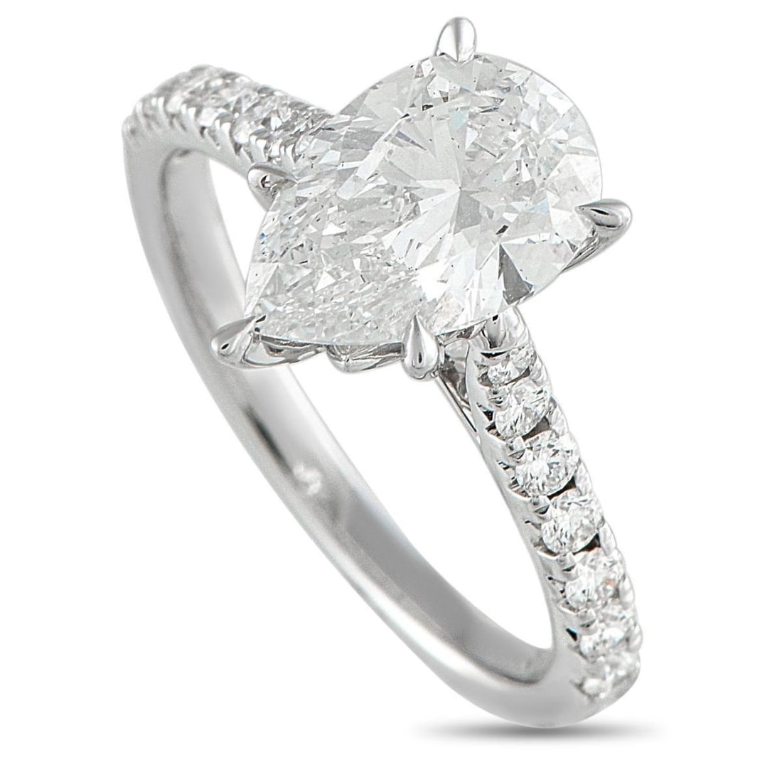 14K WHITE GOLD 2.44CT LAB-GROWN DIAMOND RING (1 of 5)