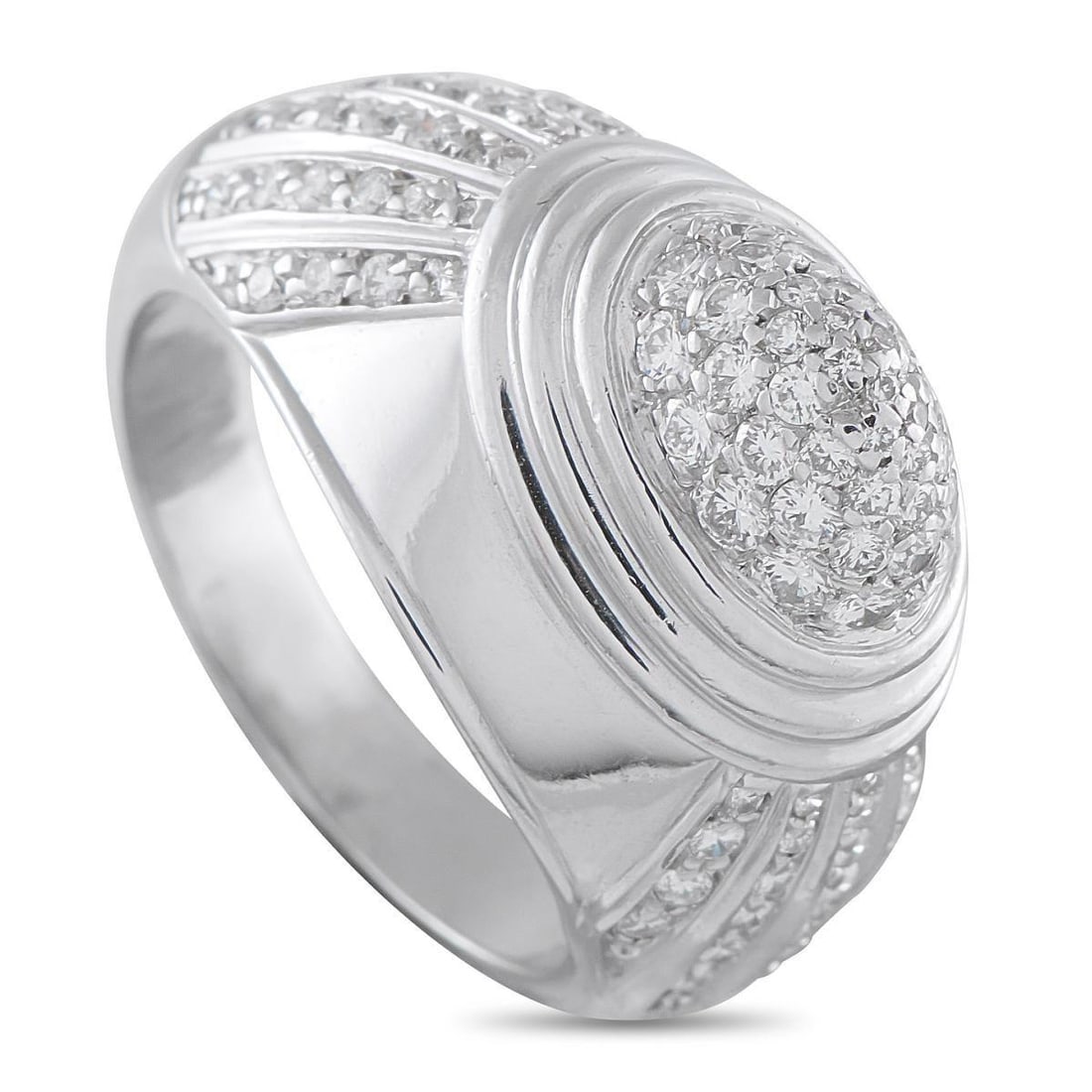 BOUCHERON 18K WHITE GOLD 1.0CT DIAMOND RING (1 of 4)