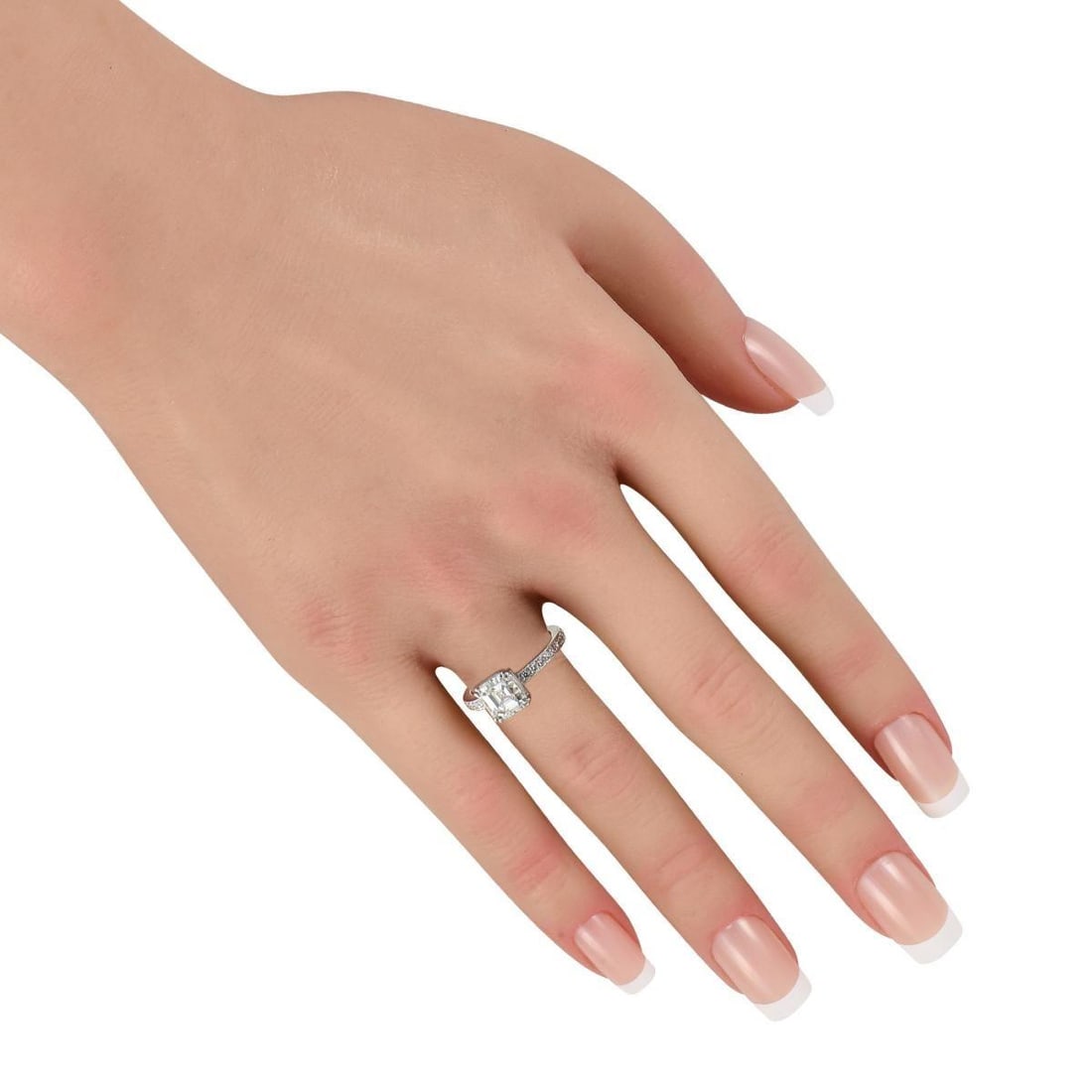 PLATINUM 2.52CT DIAMOND RING - 3