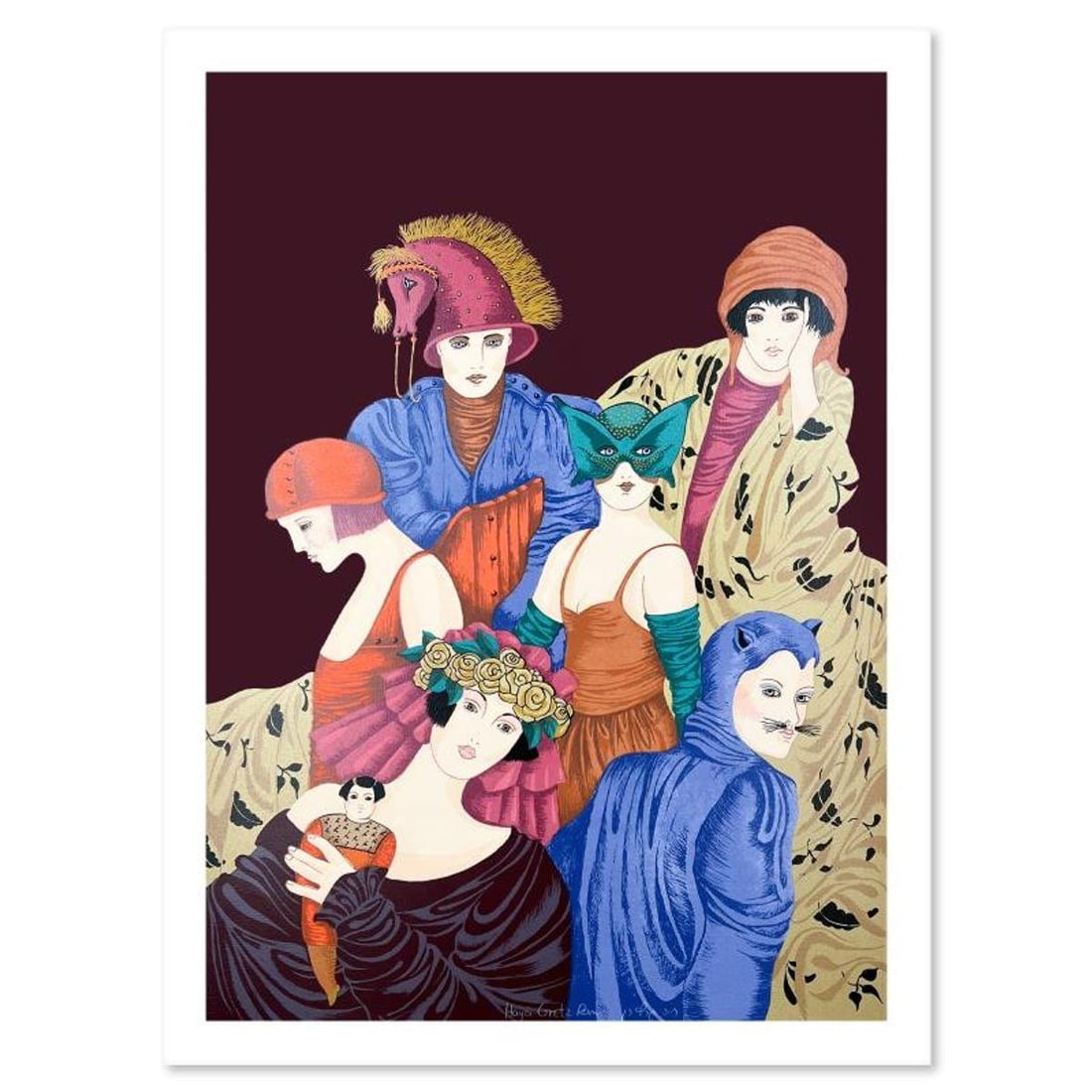 Haya Ran, "Motherhood" Hand Signed Limited Edition Serigraph with Letter of Authenticity.: Motherhood is a limited edition on paper by Haya Ran. The piece comes hand signed by the artist, numbered, and with a letter of authenticity. Measures approximately 19.5" x 27". Reference#: 93294.