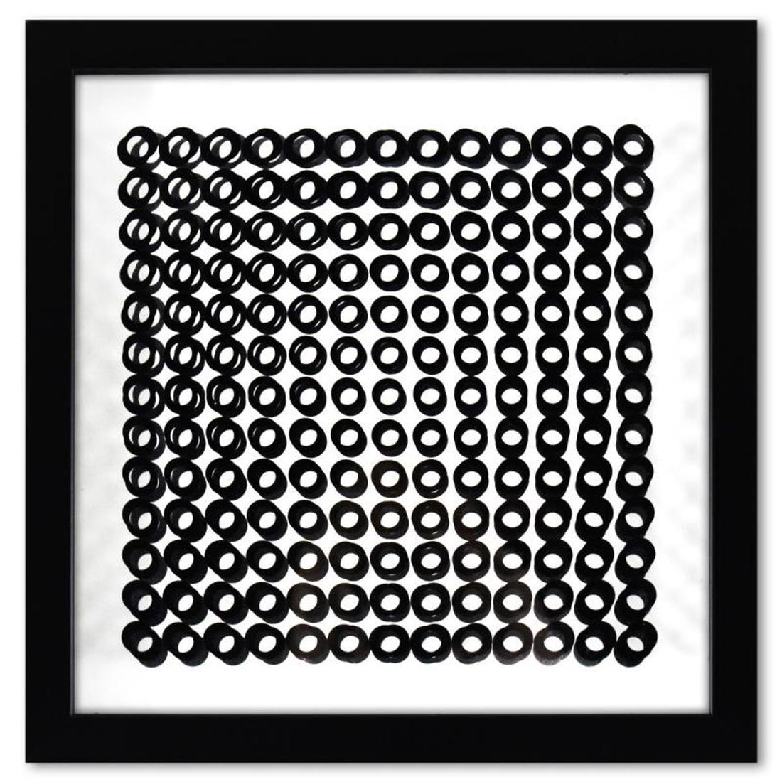Victor Vasarely (1908-1997), "Trois Dimensions Optique de la serie Cinetiques" Framed 1973 (1 of 2)