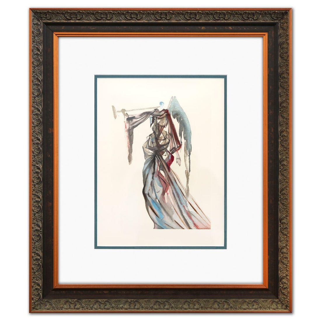 Salvador Dali- Original Color Woodcut on B.F.K. Rives Paper "Paradise 10" (1 of 2)