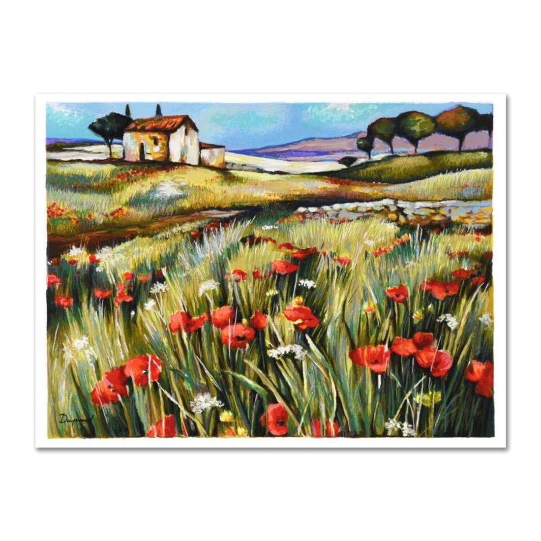 Yuri Dupond, "The Road Home" Limited Edition Serigraph, Numbered and Hand Signed with Certificate of: The Road Home is a limited edition serigraph on paper, numbered and hand signed by Yuri Dupond. Includes Certificate of Authenticity. Measures approx. 16" x 13" (border), 15" x 11.5" (image). Referenc