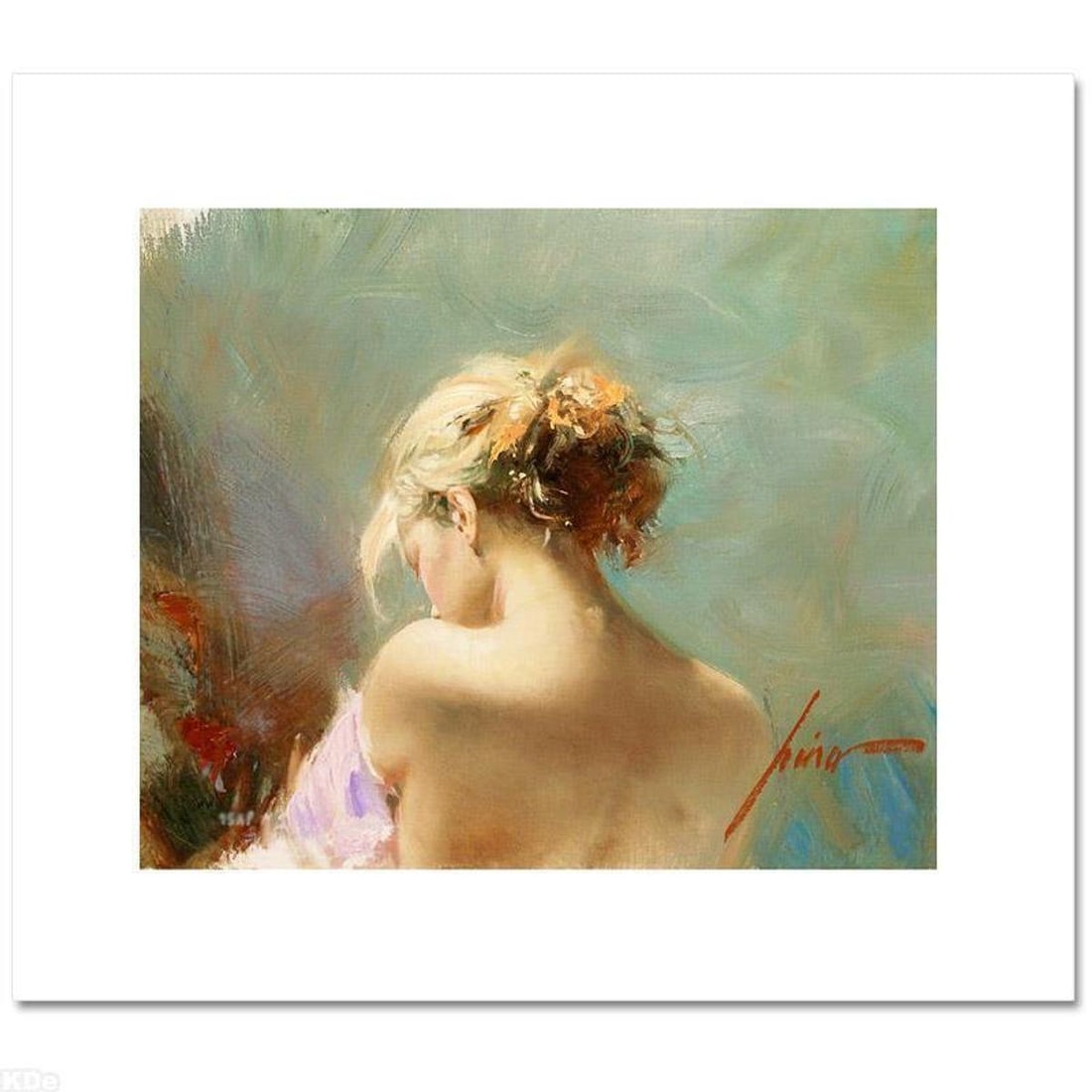 Pino (1939-2010) "Desire" Limited Edition on Canvas, Numbered and Hand Signed with Certificate of (1 of 1)