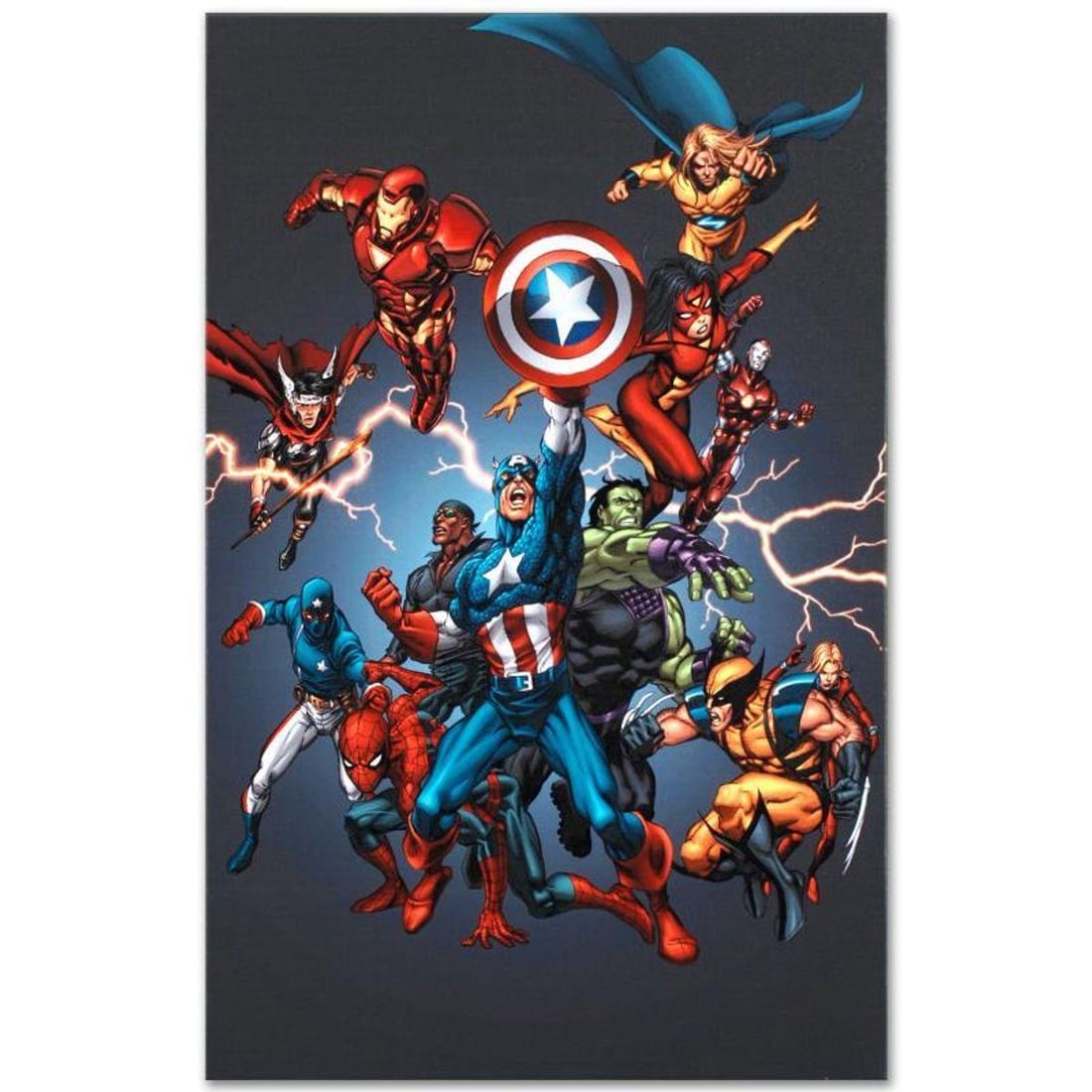 Marvel Comics "Official Handbook: Avengers 2005" Numbered Limited Edition Giclee on Canvas by Tom (1 of 1)