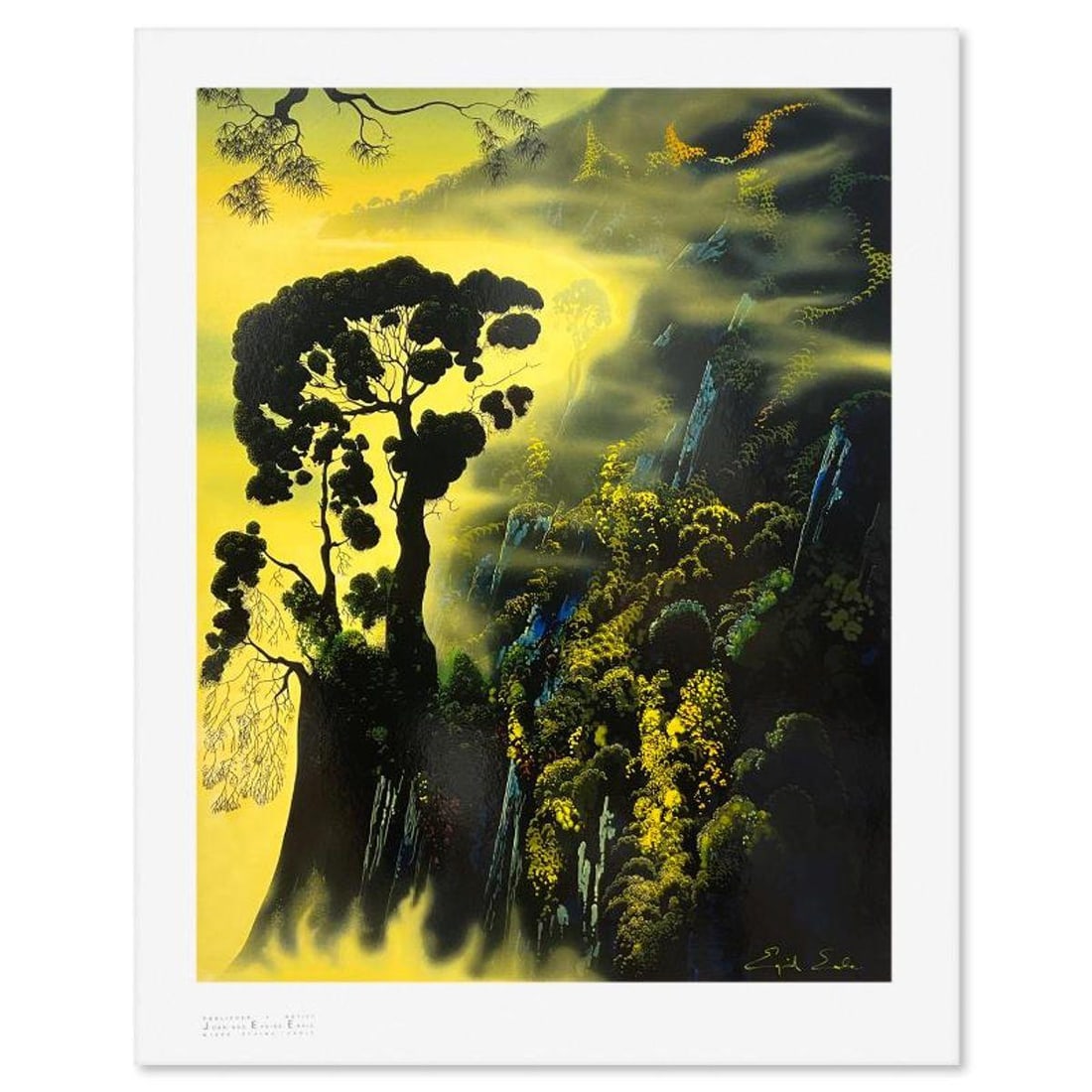 Eyvind Earle (1916-2000), "Sunset Silhouette" Limited Edition Printer's Proof (28" x 22"), Numbered (1 of 2)