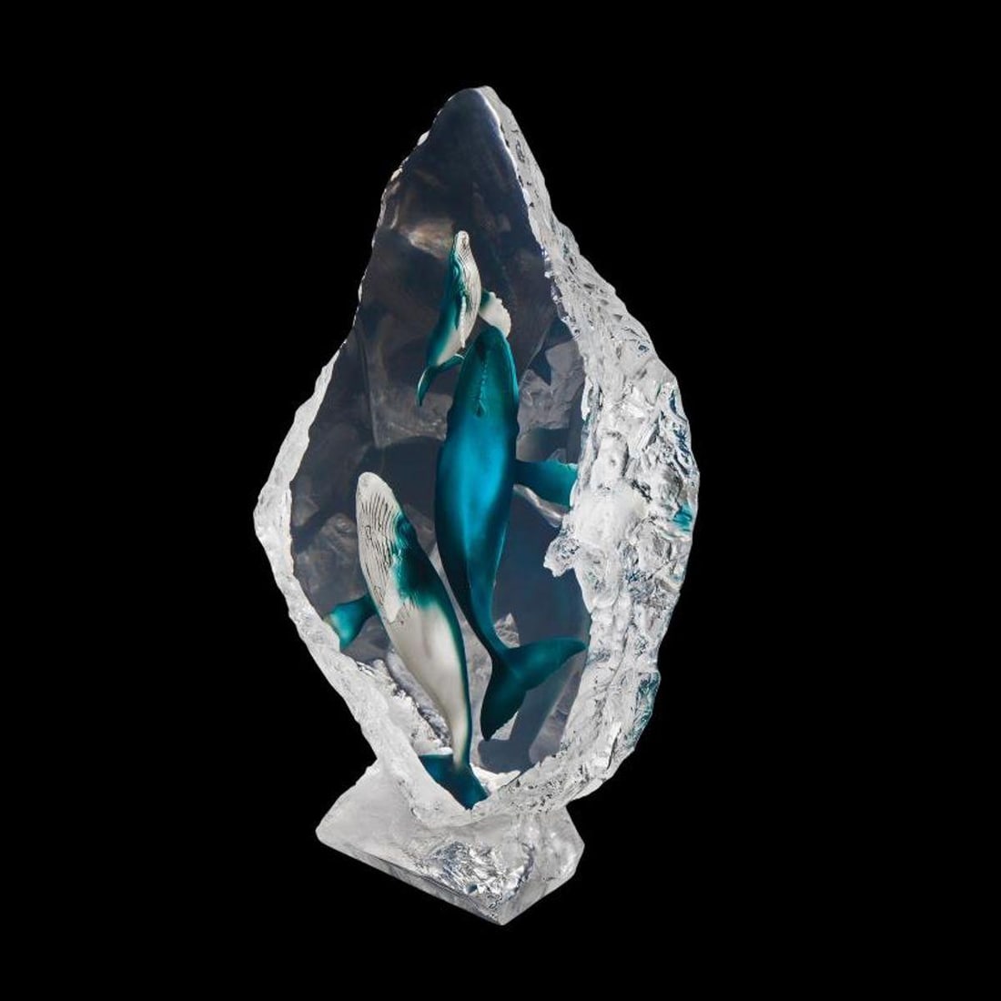 Kitty Cantrell, "Blue Ballet" Limited Edition Mixed Media Lucite Sculpture with COA.: Blue Ballet is a limited edition mixed media lucite sculpture by Kitty Cantrell. Engraved with the artists signature and number, this piece comes with a certificate of authenticity. Measures approxima