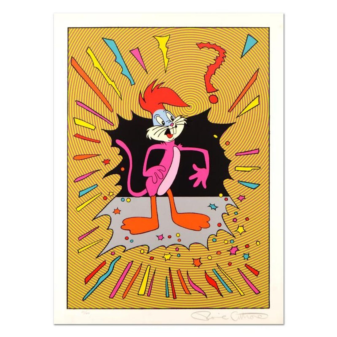 Ronnie Cutrone (1948-2013), "Identity Crisis" Limited Edition Serigraph, Numbered and Hand Signed (1 of 3)