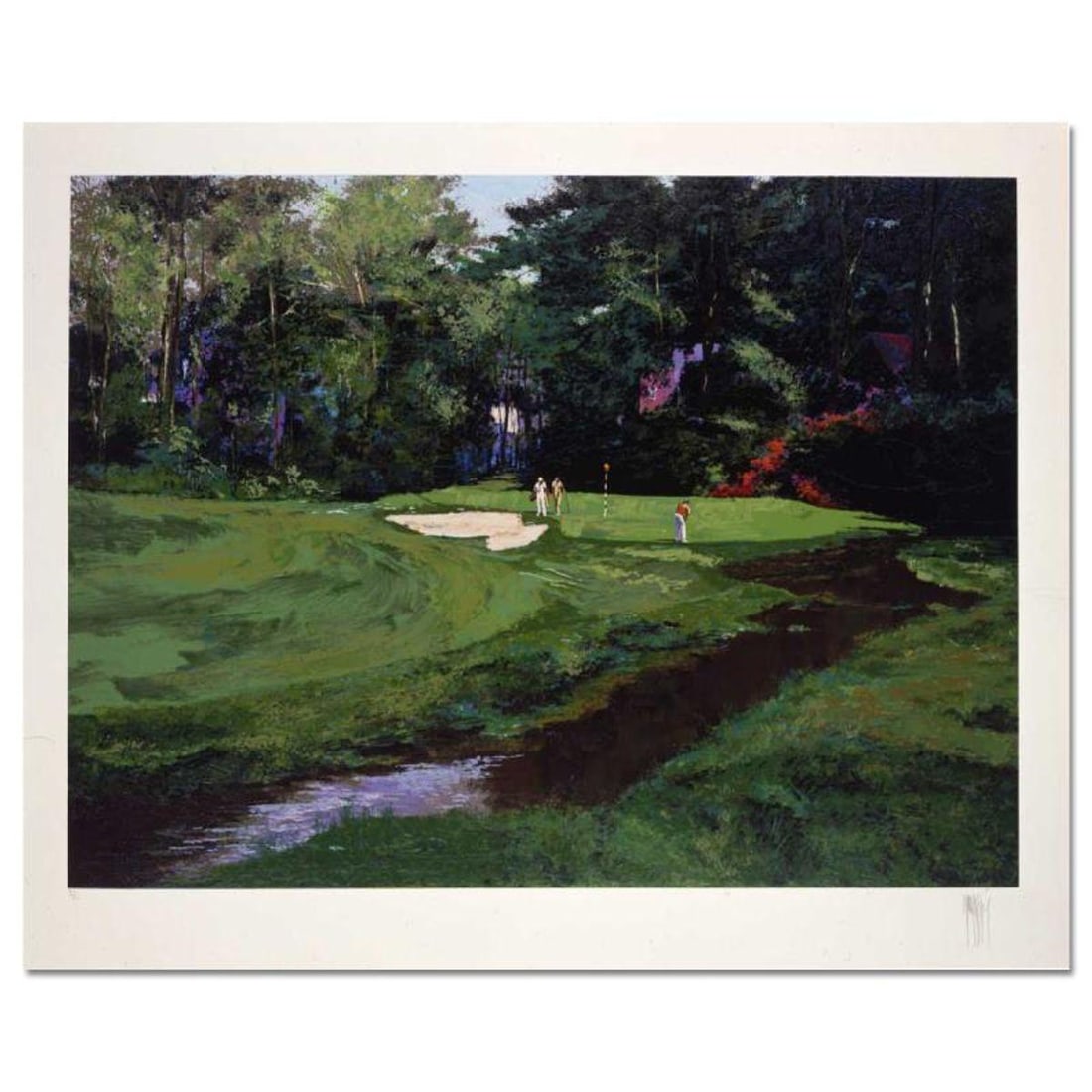 Mark King (1931-2014), "Merion #11" Hand Signed Limited Edition Serigraph with Letter of: Merion #11 is a limited edition serigraph on paper by Mark King (1931-2014). Hand signed and numbered, this piece comes with a letter of authenticity and measures approximately 23" x 30" (image).