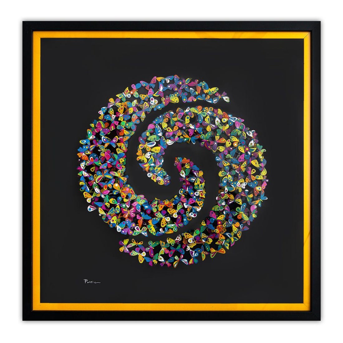 Patricia Govezensky- 3D Multilayered Woodcut "Cycle of Transformation": Artist: Patricia Govezensky. Medium: 3D Multilayered Woodcut. Title: Cycle of Transformation. Size: 20" x 20". Measures approx. 24" x 24" (framed). Signature: Hand Signed by the artist. Certificate of