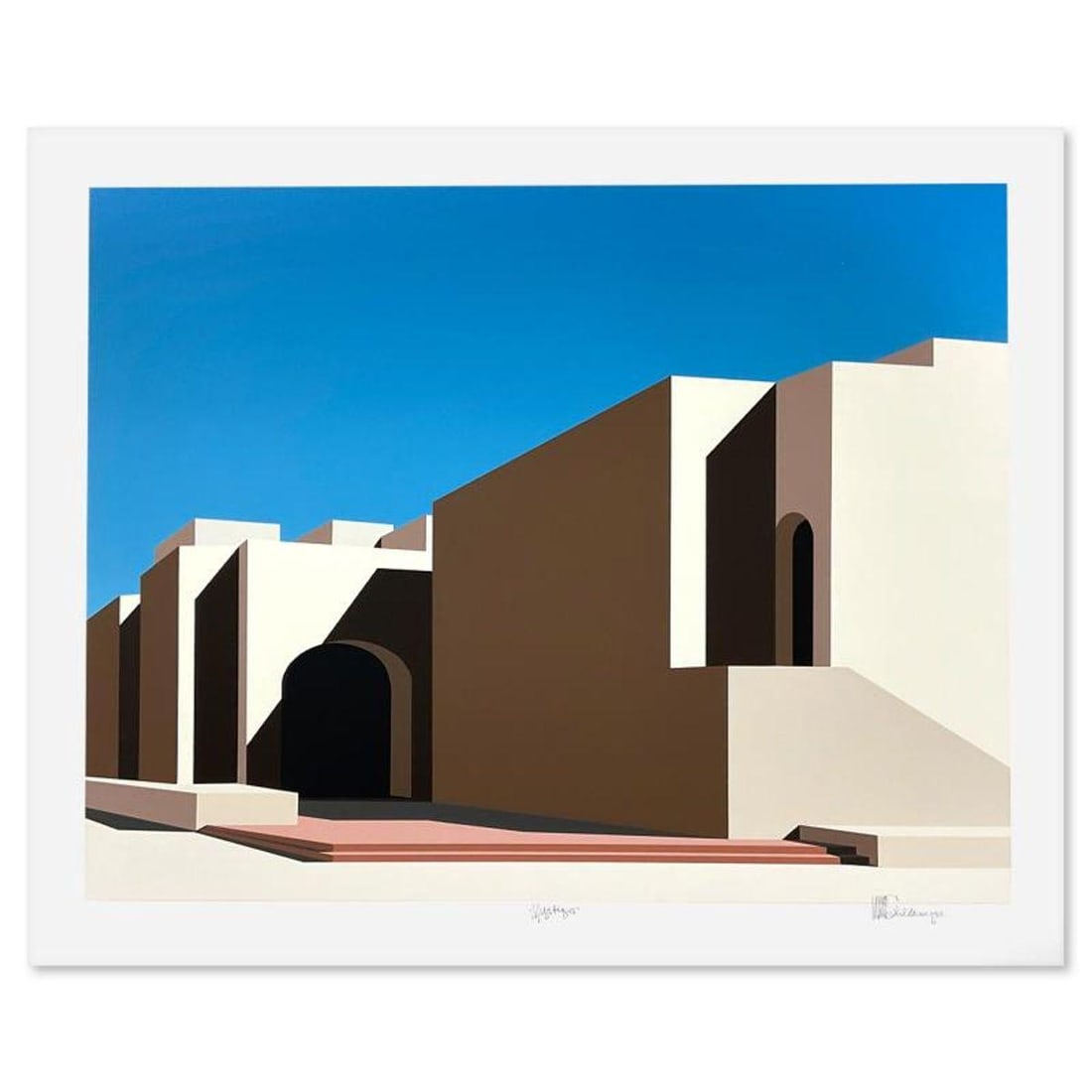 William Schlesinger (1915-2011), "Mystique" Limited Edition Serigraph, Numbered and Hand Signed with: Mystique is a limited edition serigraph on paper by William Schlesinger (1915-2011), numbered and hand signed by the artist. Includes Letter of Authenticity. Measures approx. 31" x 25.5" (border), 27"