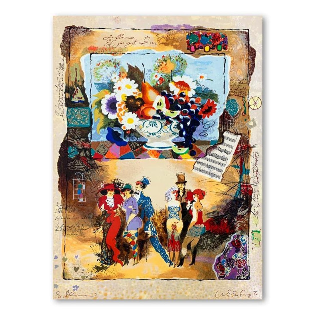 Alexander Galtchansky (1959-2008) and Tanya Wissotzky (1959-2006), Hand Signed Limited Edition: This is a limited edition serigraph on deckle edged paper by Alexander Galtchansky (1959-2008) and Tanya Wissotzky (1959-2006). It is numbered and hand signed and includes a letter of authenticity. Me