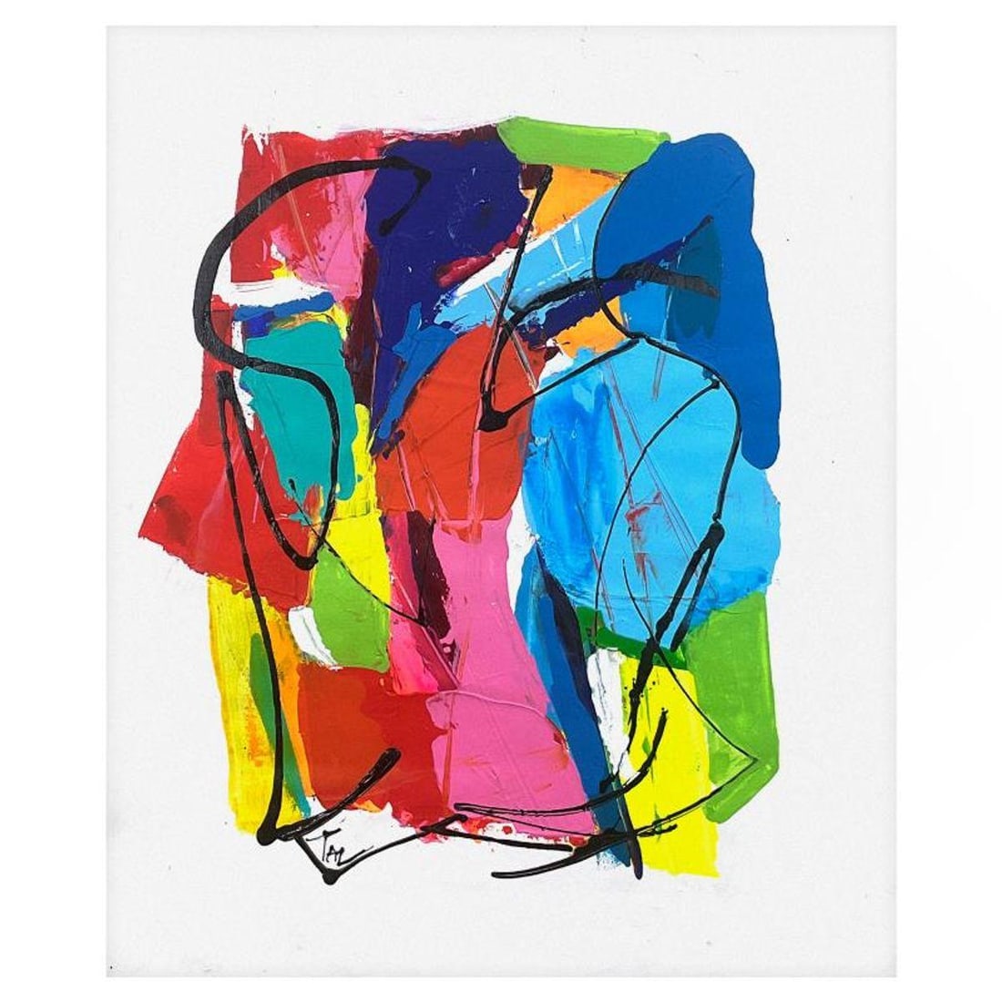 Inbar Tal, Original Painting on Canvas, Hand Signed with Letter of Authenticity.: This is an original painting on canvas by Inbar Tal, hand signed by the artist. Includes Letter of Authenticity. Measures approx. 24" x 18" (image).