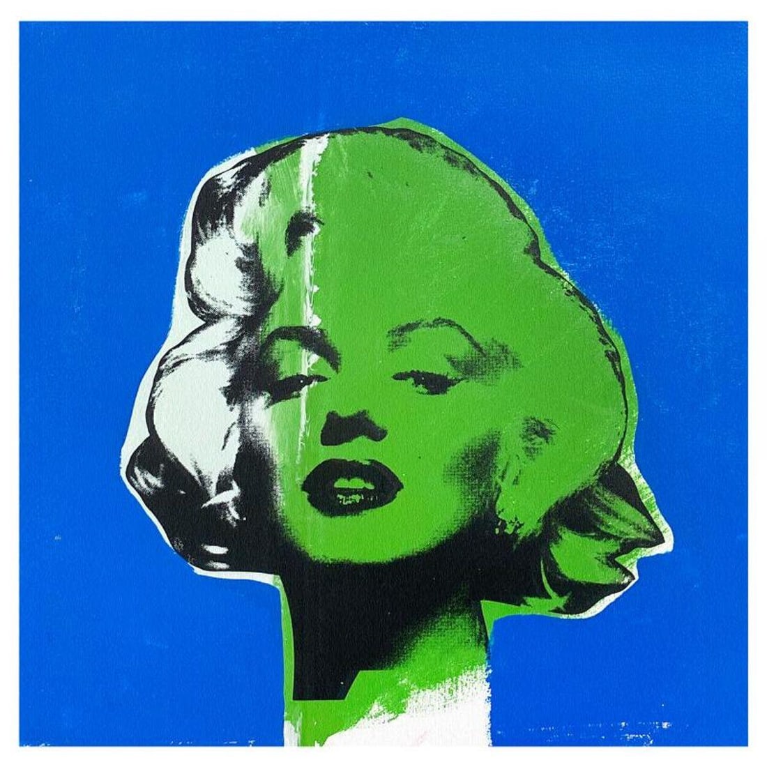 Steve Kaufman (1960-2010), "Marilyn Monroe" Hand Embellished Limited Edition Silkscreen Mixed Media: Marilyn Monroe is a hand embellished limited edition silkscreen mixed media on canvas by Andy Warhol protege, Steve Kaufman (1960-2010). This piece is TP numbered 1/50 and hand signed inverso. Include