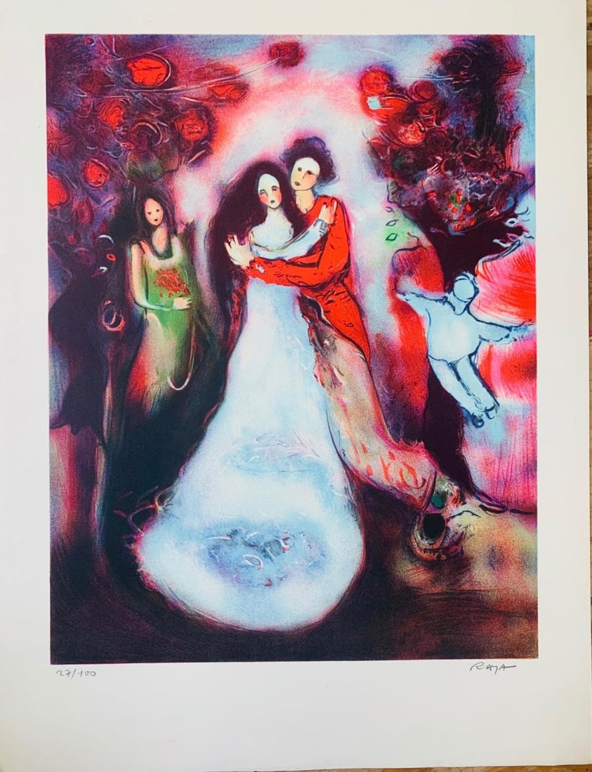 Raya Sorkine- Lithograph on paper: Artist: Raya Sorkine. Medium: Lithograph on paper. Size: 24" x 30". Signature: Signed and numbered. Reference#: 25131.