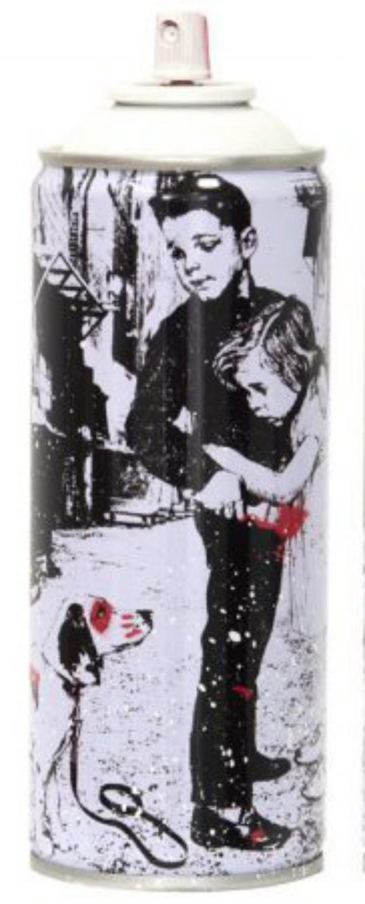 Mr. Brainwash- SPRAY CAN "PUP ART, 2020": Artist: Mr. Brainwash. Medium: SPRAY CAN. Title: PUP ART, 2020. Size: 7.5" x 2.5". Signature: Numbered and dated. Additional: Cans Include Case. Reference#: 14429.