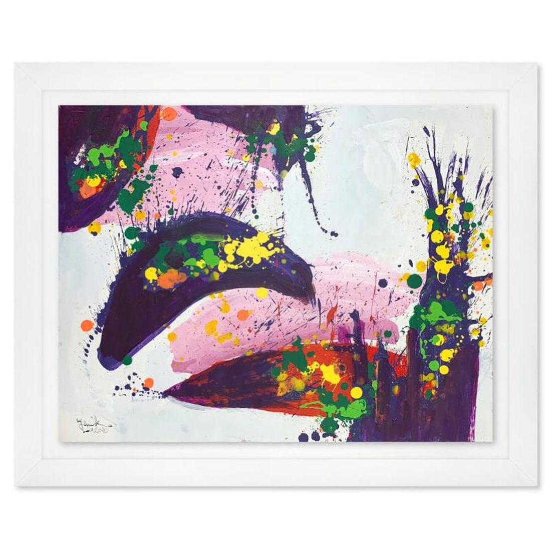 Jenik Cook, Framed Original Acrylic Painting, Hand Signed, Letter of Authenticity.: This is an original acrylic painting on paper by Jenik Cook. Hand signed by the artist, it includes Letter of Authenticity. This piece comes from the artist's personal collection. Measures approximate