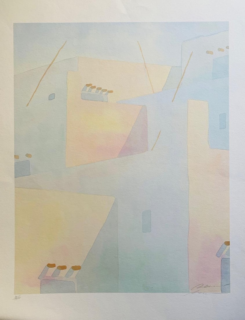 Robert White- Lithograph on paper: Artist: Robert White. Medium: Lithograph on paper. Size: 18" x 24". Signature: Signed. Reference#: 25126.