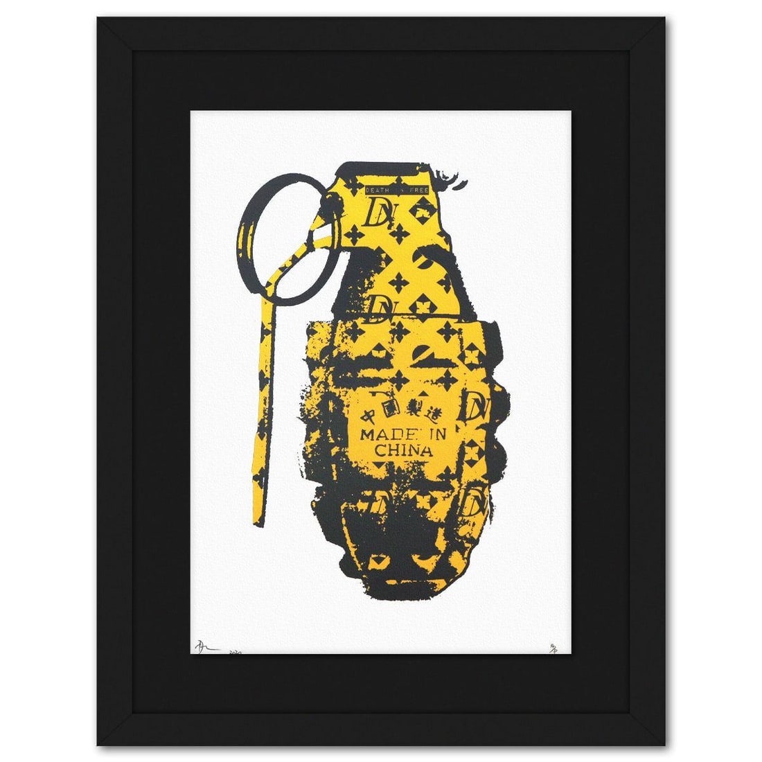 Death NYC- Fine art Print: Artist: Death NYC. Medium: Fine art Print. Size: 17.5" x 12". Measures approx. 24" x 18.5" (framed). Signature: Hand signed and numbered. Certificate of Authenticity: Is included. Additional: Paper: F