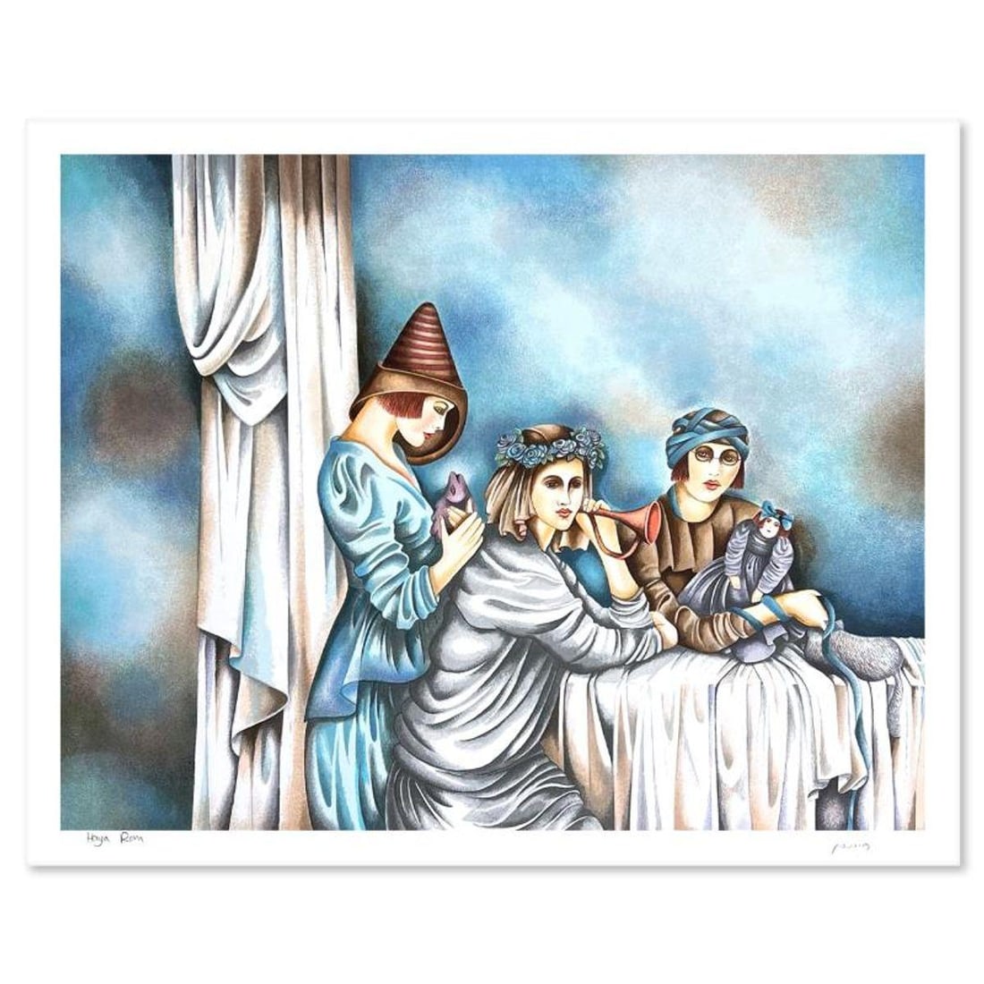 Haya Ran, Hand Signed, Numbered Limited Edition with Letter of Authenticity.: This is a limited edition on paper by Haya Ran. The piece comes hand signed by the artist, numbered, and with a letter of authenticity. Measures approximately 19.5" x 24.5". Reference#: 93302.