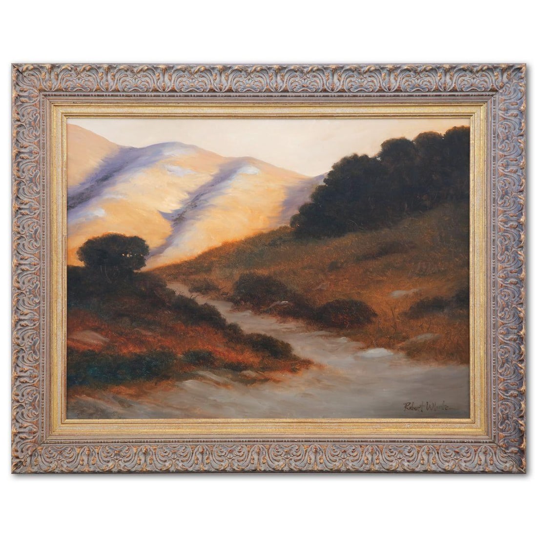 Robert White-: Artist: Robert White. Size: 29" x 39". Measures approx. 39" x 49" (framed). Signature: Hand Signed. Reference#: 74556.