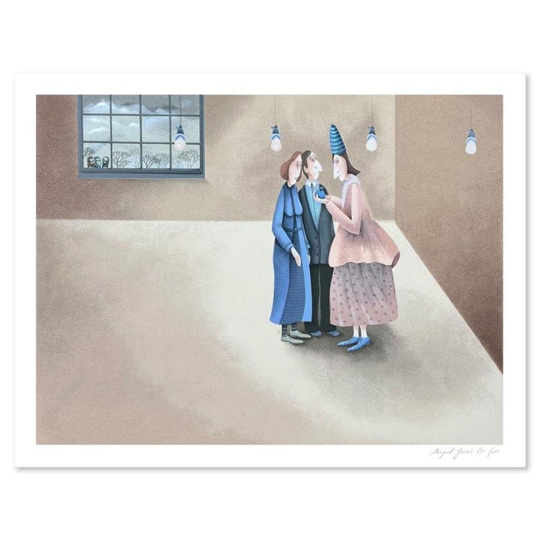 Avigail Yoresh, Limited Edition Serigraph, Hand Signed and Numbered with Letter of Authenticity.: This is a limited edition serigraph on paper by Avigail Yoresh. The piece comes hand signed by the artist, numbered, and with a letter of authenticity. Measures approximately 14" x 19". Reference#: 94