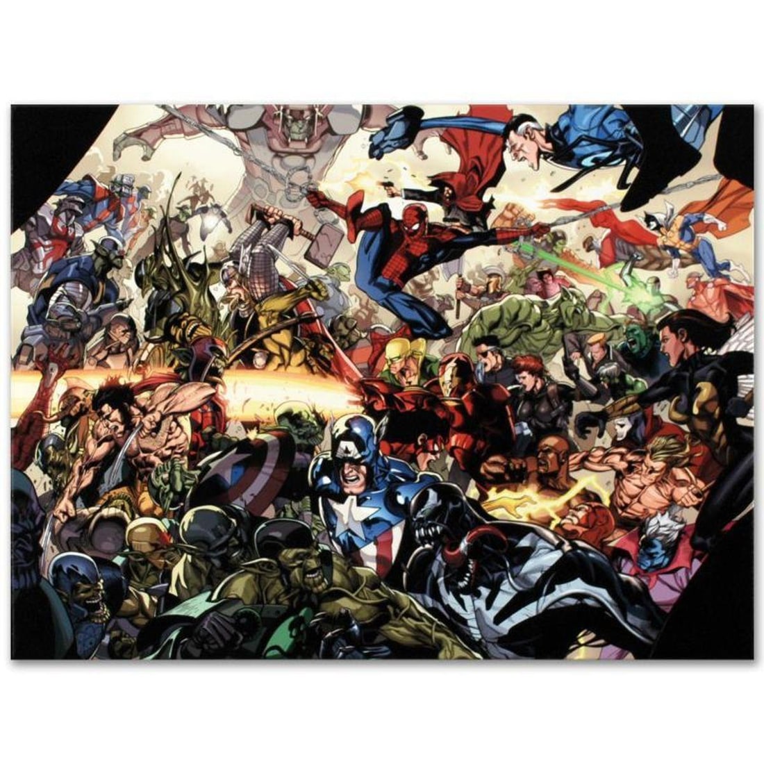 Marvel Comics "Secret Invasion #6" Numbered Limited Edition Giclee on Canvas by Leinil Francis Yu (1 of 1)