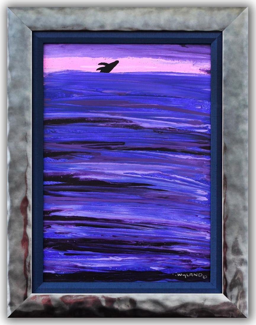 Wyland- Original Painting on Canvas "Earth": Artist: Wyland. Medium: Original Painting on Canvas. Title: Earth. Size: 24" x 18". Measures approx. 31" x 25" (framed). Signature: Hand Signed by the artist. Certificate of Authenticity: Is included.