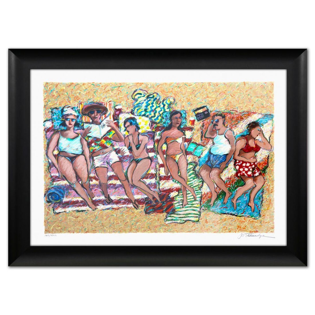 James Talmadge - Silkscreen "At the Beach" (1 of 3)