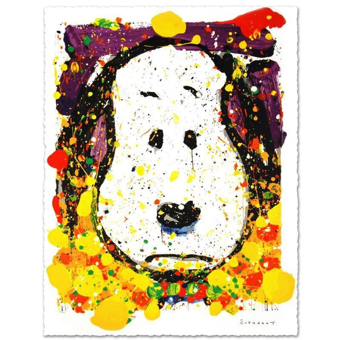 Squeeze The Day-Thursday Limited Edition Hand Pulled Original Lithograph (27.5" x 37") by Renowned: Squeeze The Day-Thursday is a limited edition hand pulled original lithograph on museum quality deckle-edge paper, numbered and hand signed by Tom Everhart. This is one of the final Everhart editions