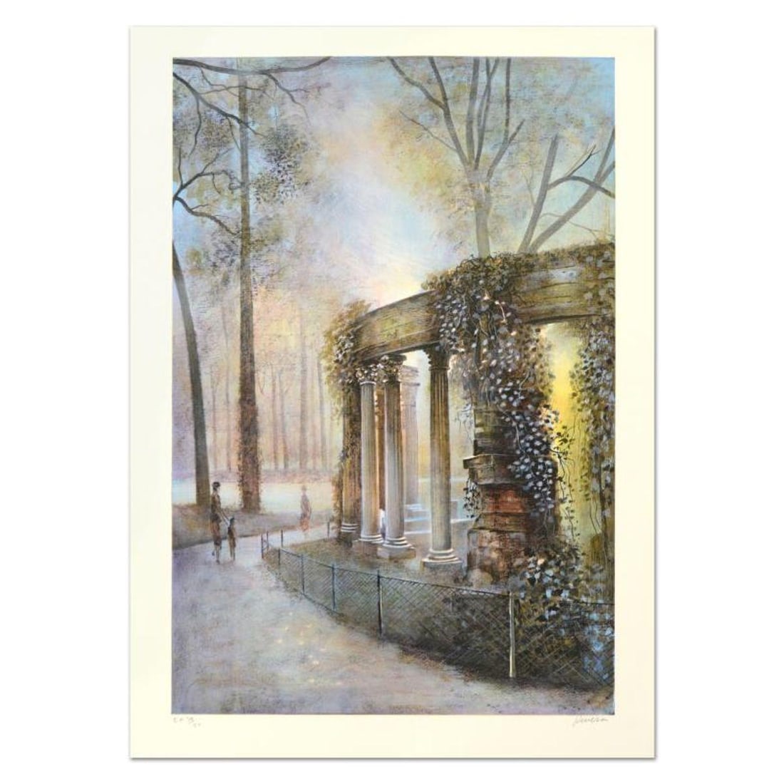 Antonio Rivera, "Luxembourg" Limited Edition Lithograph, Numbered and Hand Signed.: Luxembourg is a limited edition lithograph on paper by Antonio Rivera, numbered and hand signed by the artist! Measures approx. 21" x 29" (border). 17.5" x 26.5" (image). Reference#: 93324.