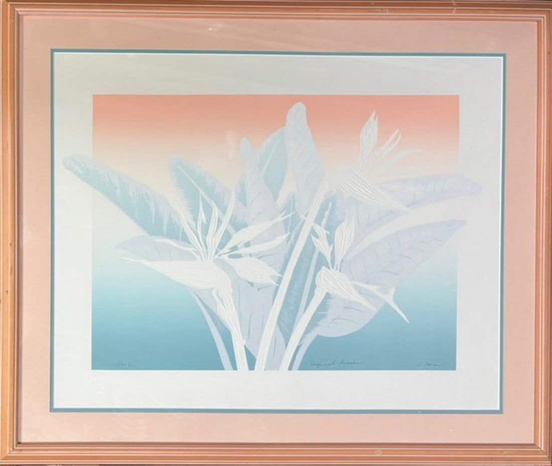 J. Muron- Lithorgraph on paper: Artist: J. Muron. Medium: Lithorgraph on paper. Measures approx. 24" x 34" (framed). Signature: Hand Signed. Reference#: 27906.