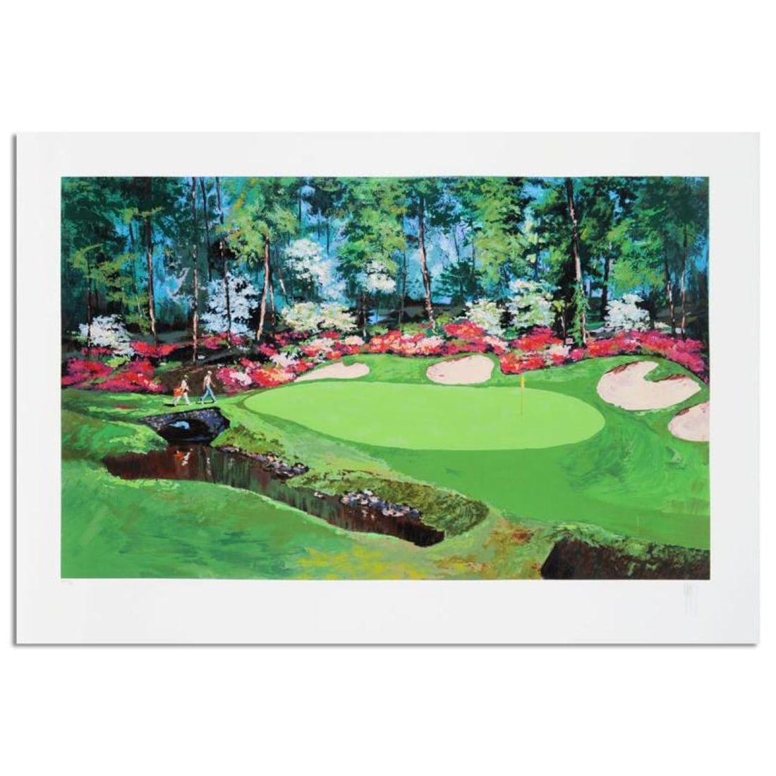Mark King (1931-2014), "Azalea Hole" Hand Signed Limited Edition Serigraph with Letter of: Azalea Hole is a limited edition serigraph on paper by Mark King (1931-2014). Hand signed and numbered, this piece comes with a letter of authenticity and measures approximately 24" x 39" (image). Ref