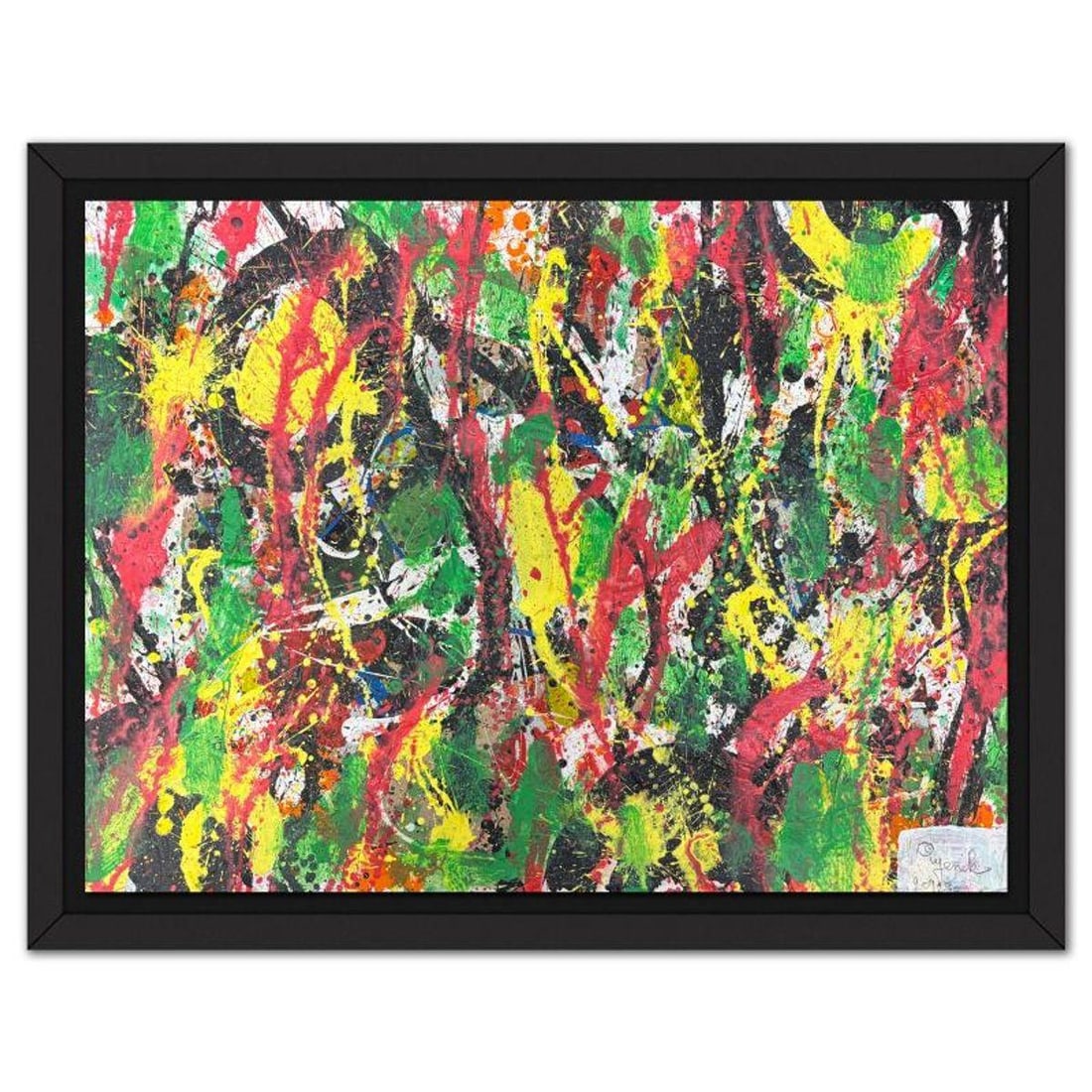 Jenik Cook, Framed Hand Signed Original Painting with Letter of Authenticity.: This is an original acrylic painting on paper by Jenik Cook. Hand signed by the artist, it includes Letter of Authenticity. This piece comes from the artist's personal collection. Measures approximate