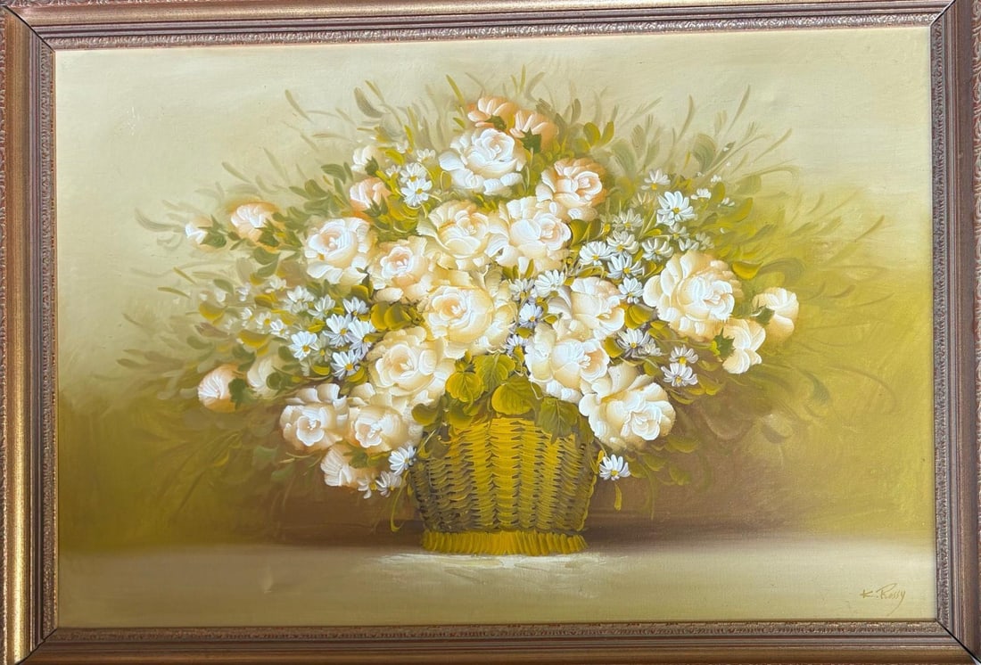 K Rossy- Original acrylic painting on Canvas: Artist: K Rossy. Medium: Original acrylic painting on Canvas. Measures approx. 30" x 40" (framed). Signature: Signed. Reference#: 27889.